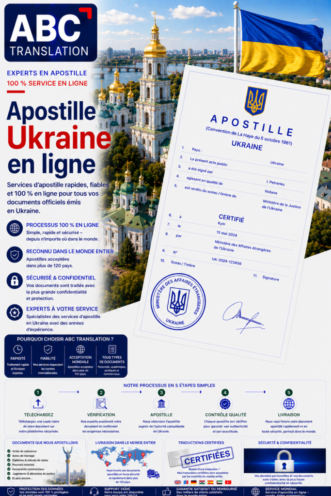 Apostille Ukraine en ligne