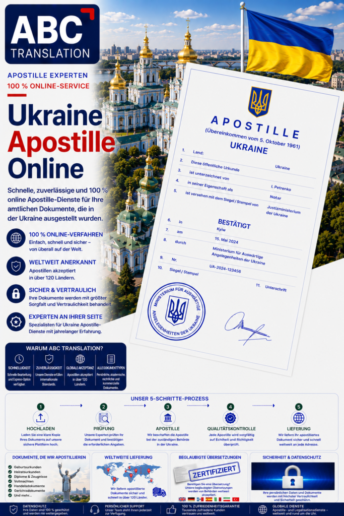 Ukraine Apostille Online Schweiz
