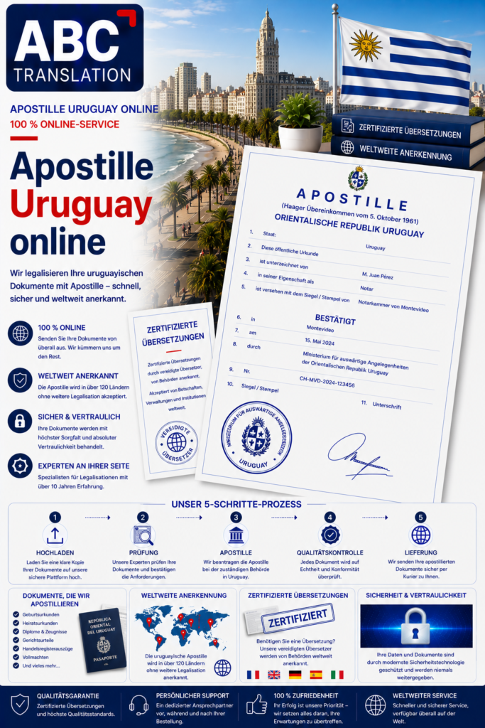 Uruguay Apostille Online Schweiz