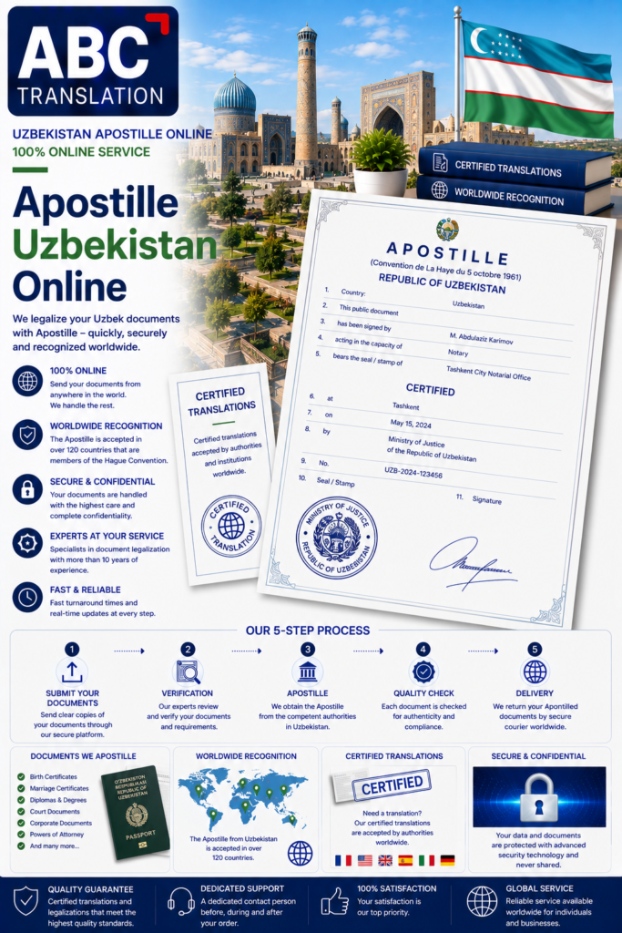 Uzbekistan Apostille Online