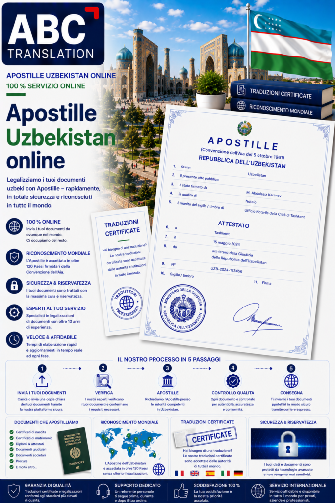 Apostille Uzbekistan Online