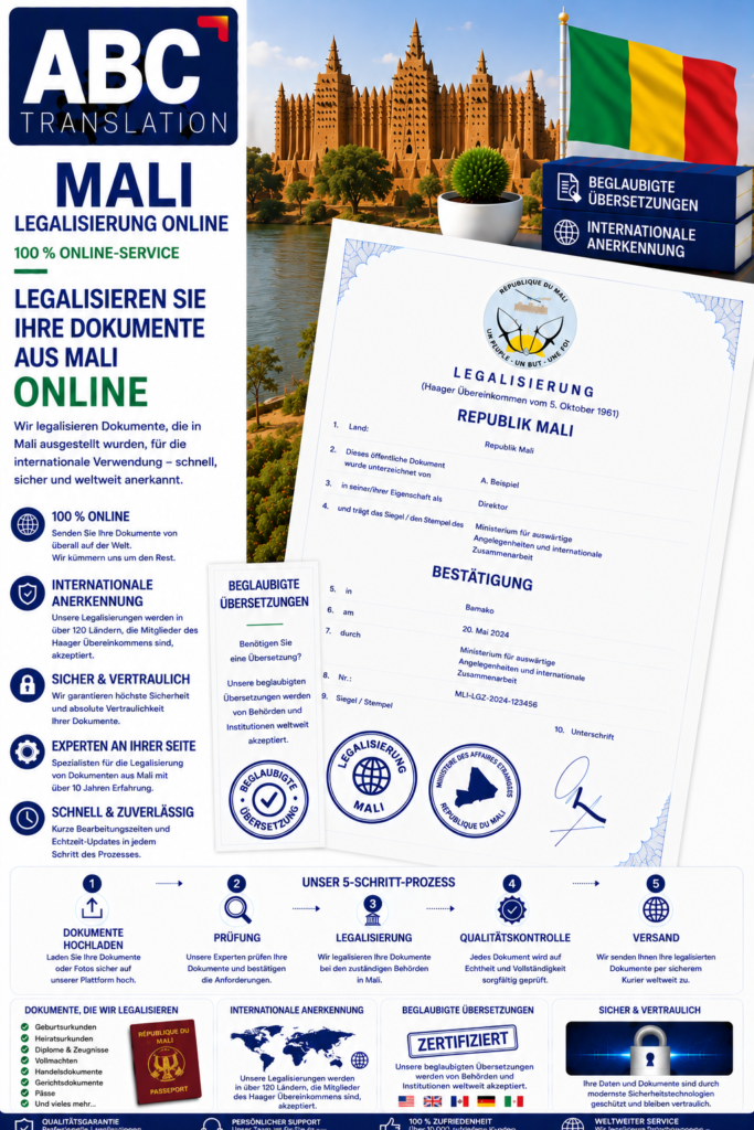 Mali Legalisierung Online