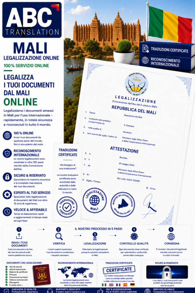 Legalizzazione Mali Online
