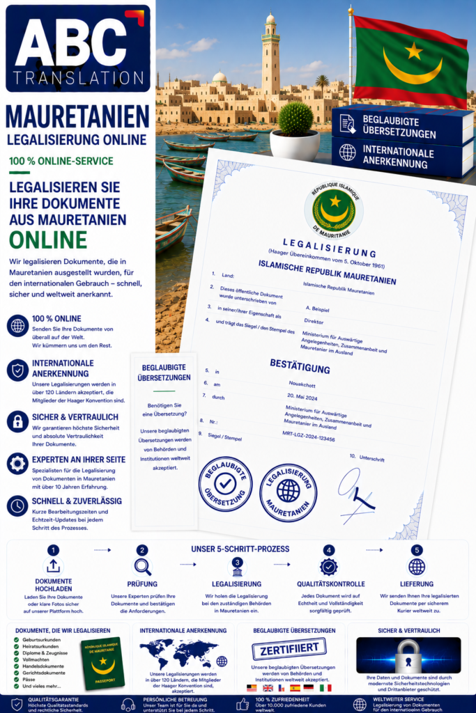Mauretanien Legalisierung Online