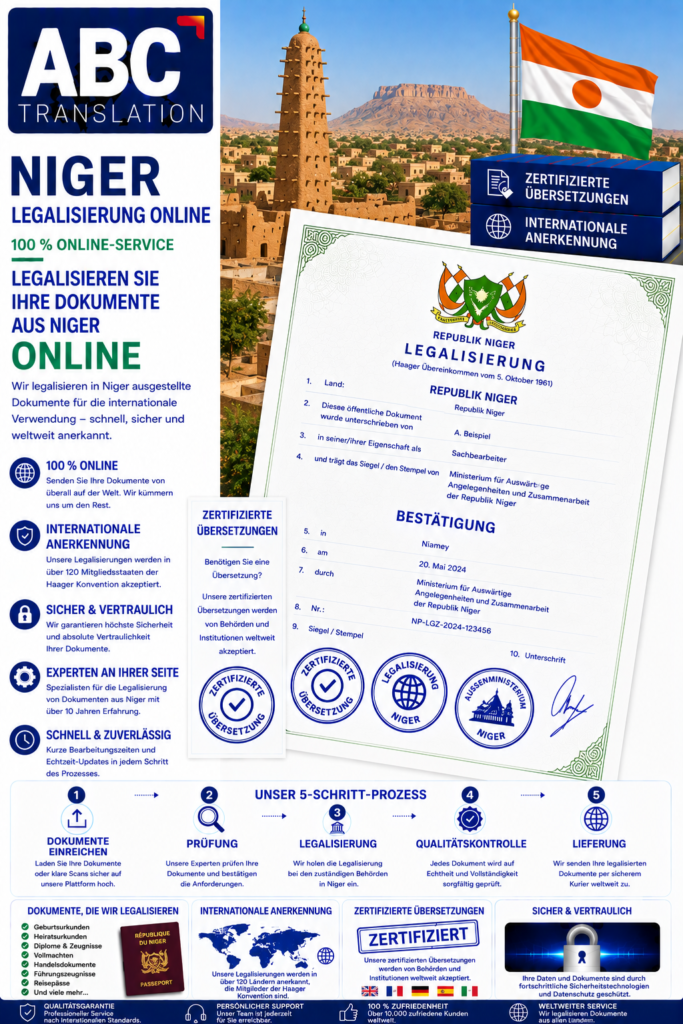 Niger Legalisierung Online
