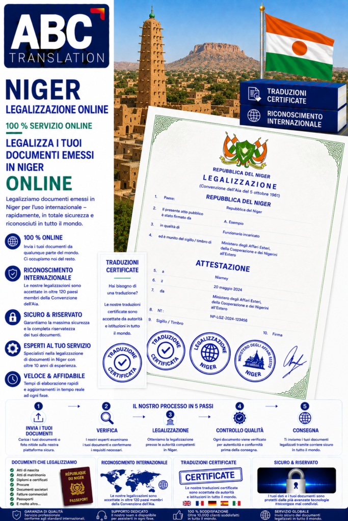 Legalizzazione Niger Online