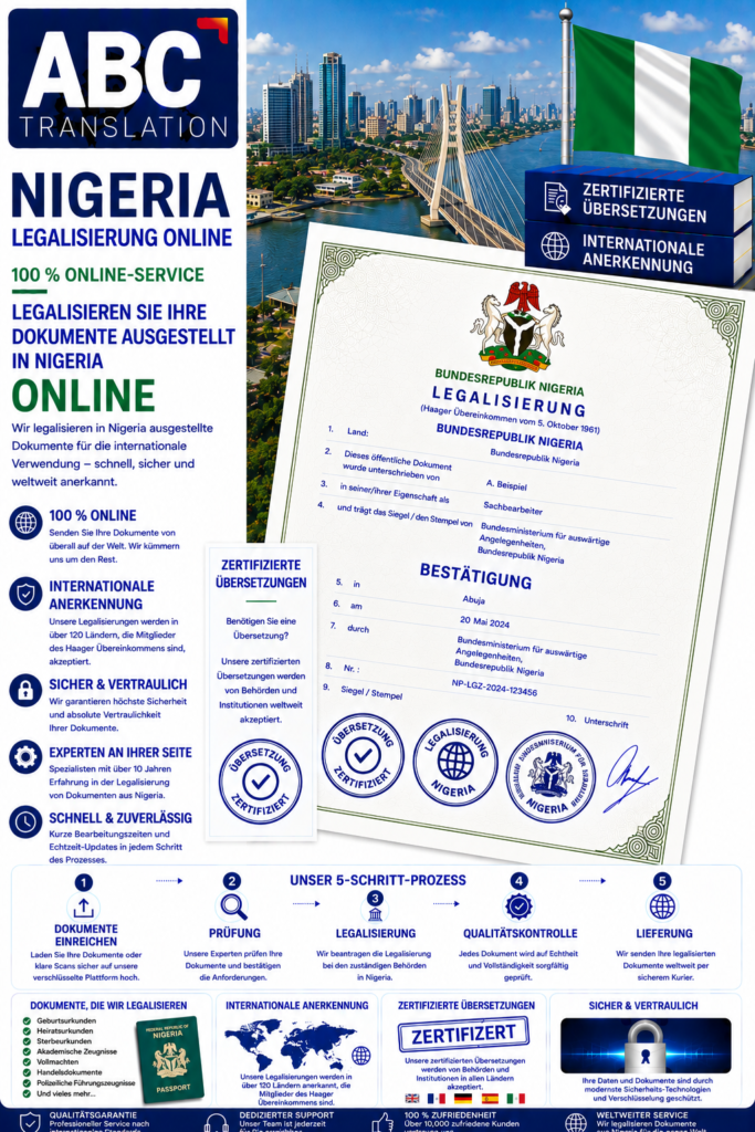 Nigeria Legalisierung Online