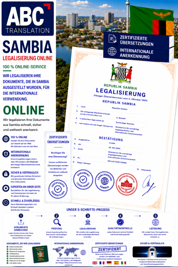 Sambia Legalisierung Online