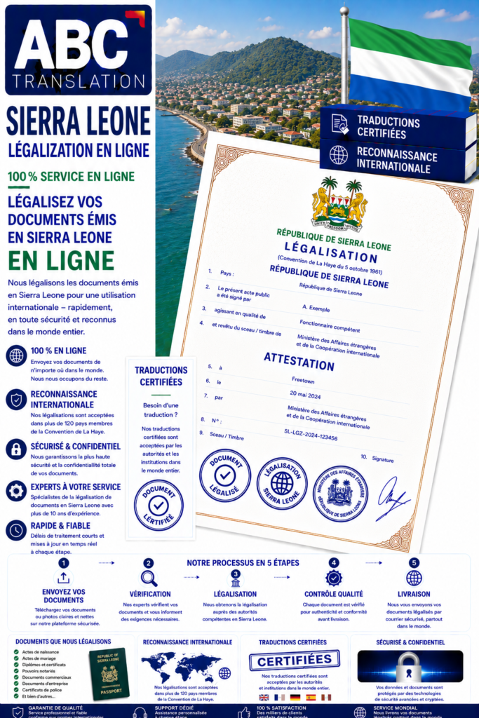 Légalisation Sierra Leone en ligne