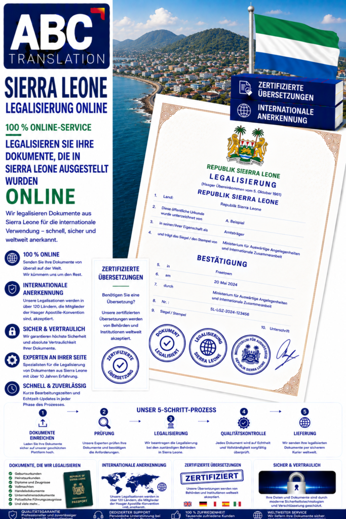 Sierra Leone Legalisierung Online