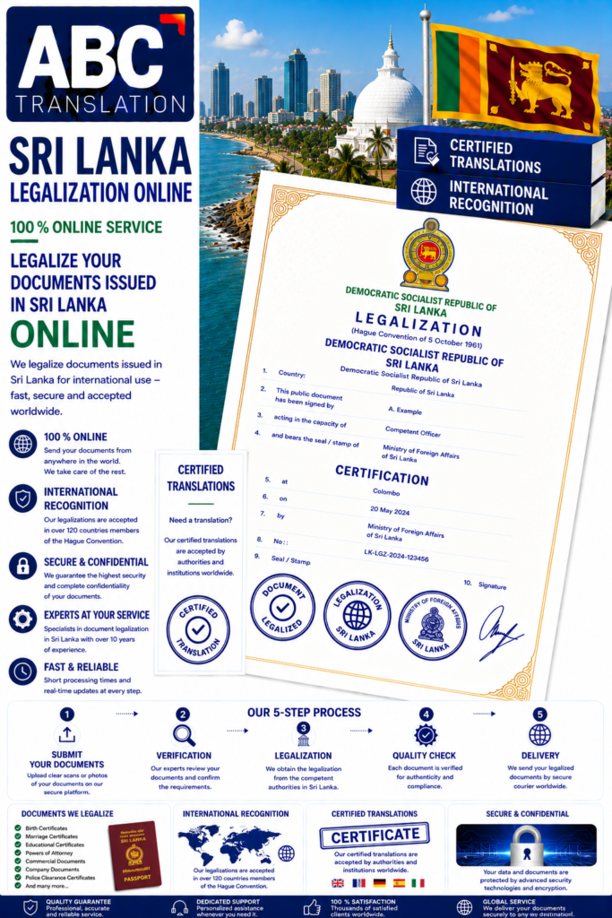 Sri Lanka Legalization Online