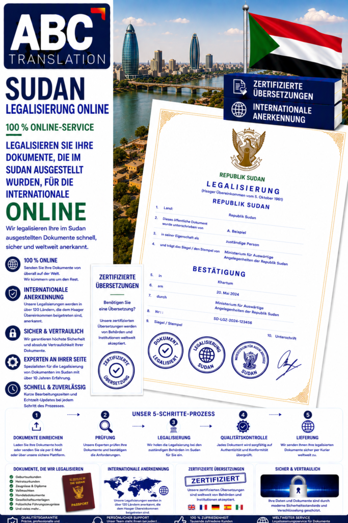 Sudan Legalisierung Online