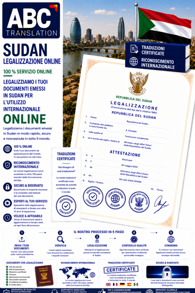 Legalizzazione Sudan Online