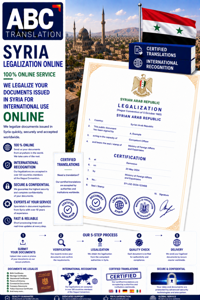 Syria Legalization Online