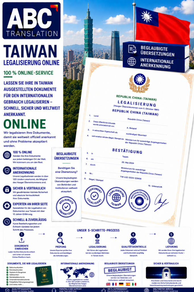 Taiwan Legalisierung Online