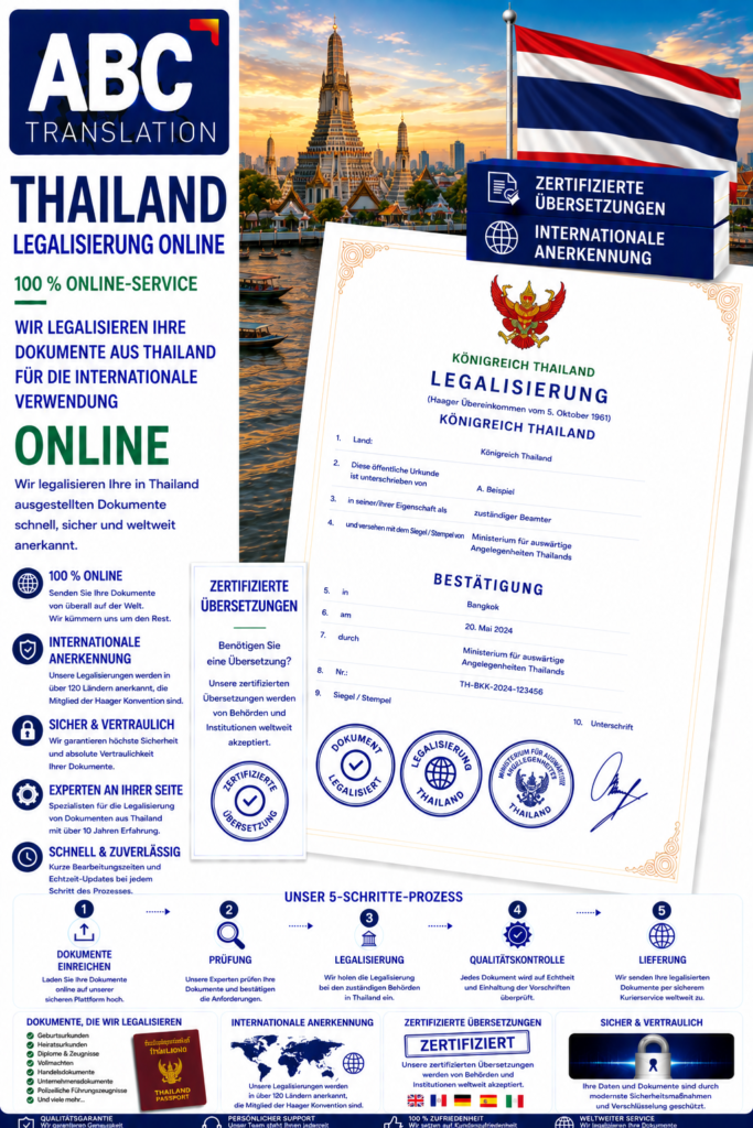 Thailand Legalisierung Online