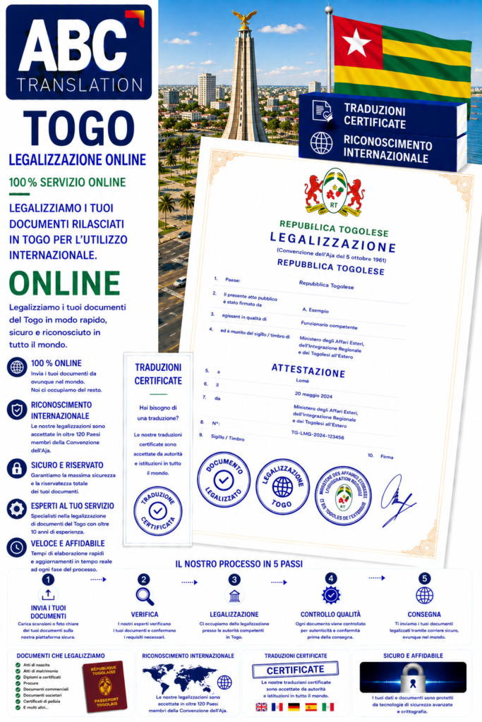 Legalizzazione Togo Online