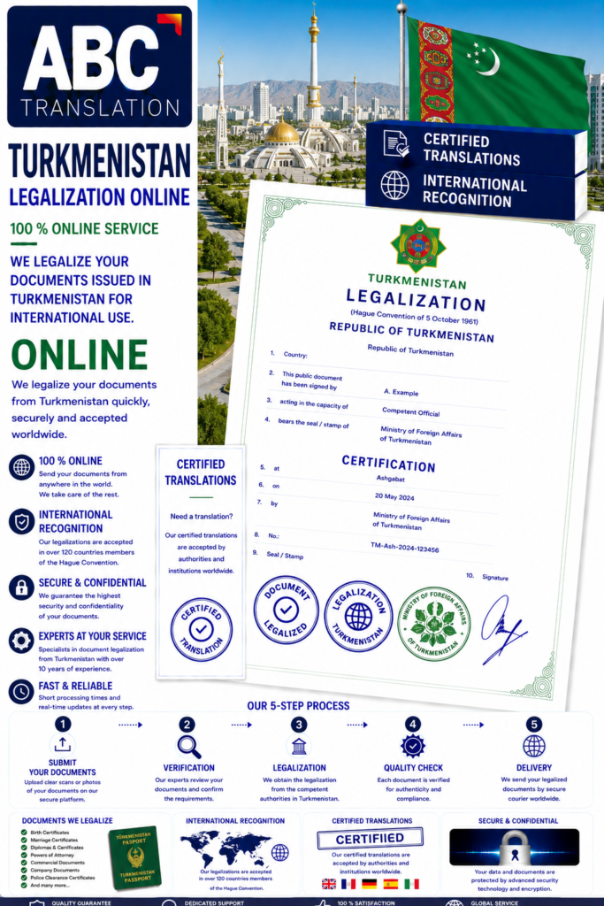 Turkmenistan Legalization Online