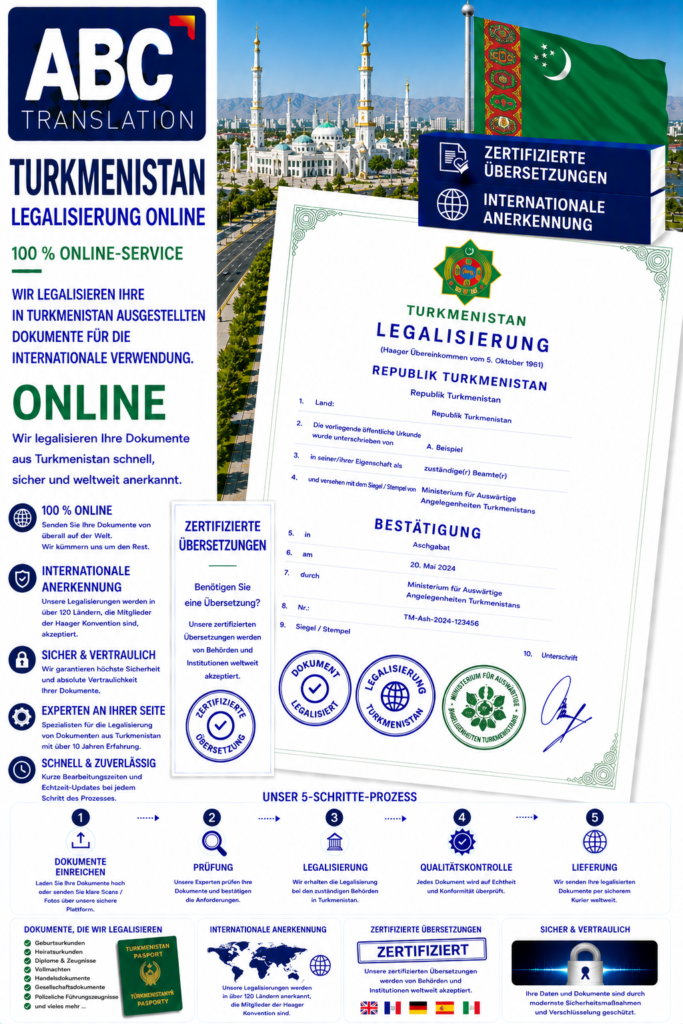 Turkmenistan Legalisierung Online