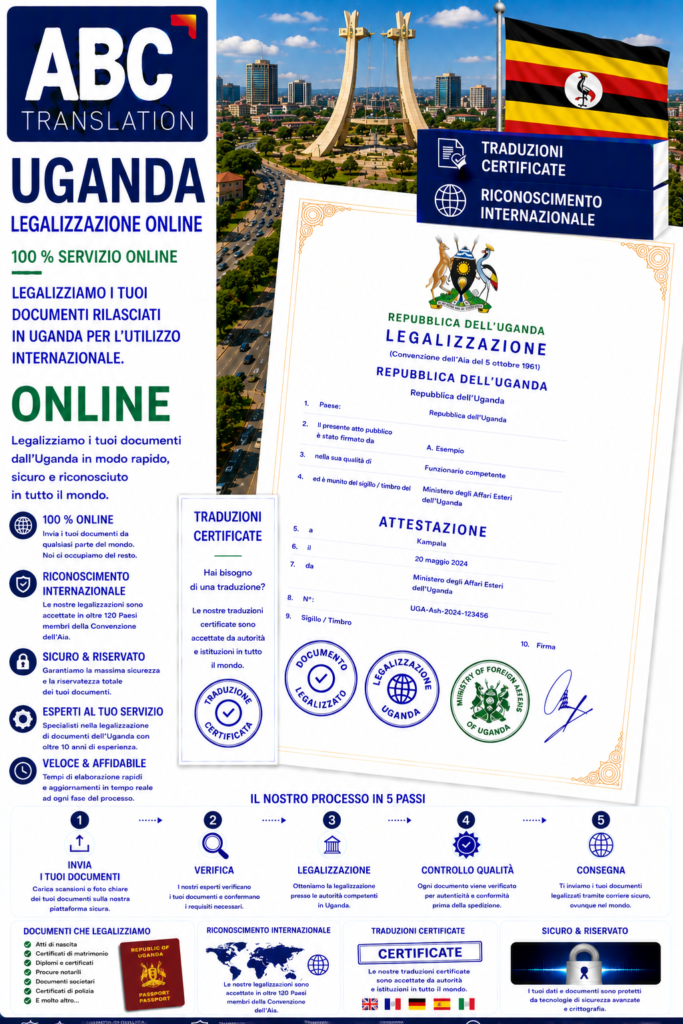 Legalizzazione Uganda Online
