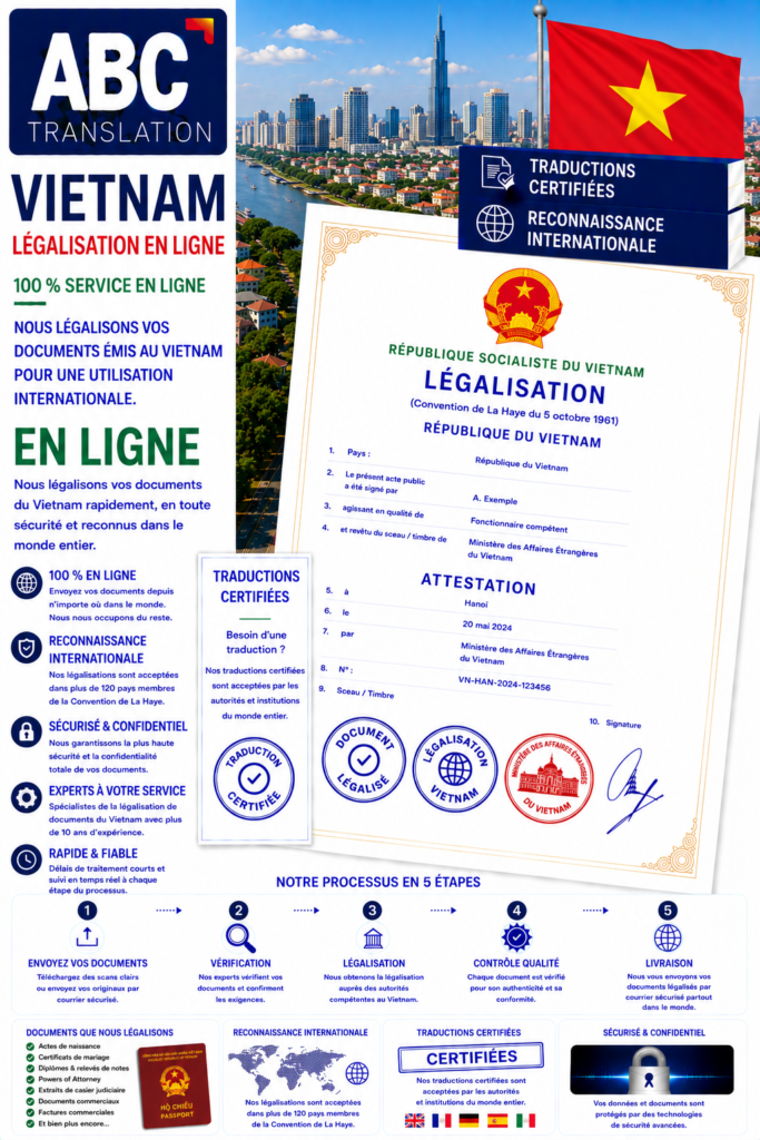 Légalisation Vietnam en ligne