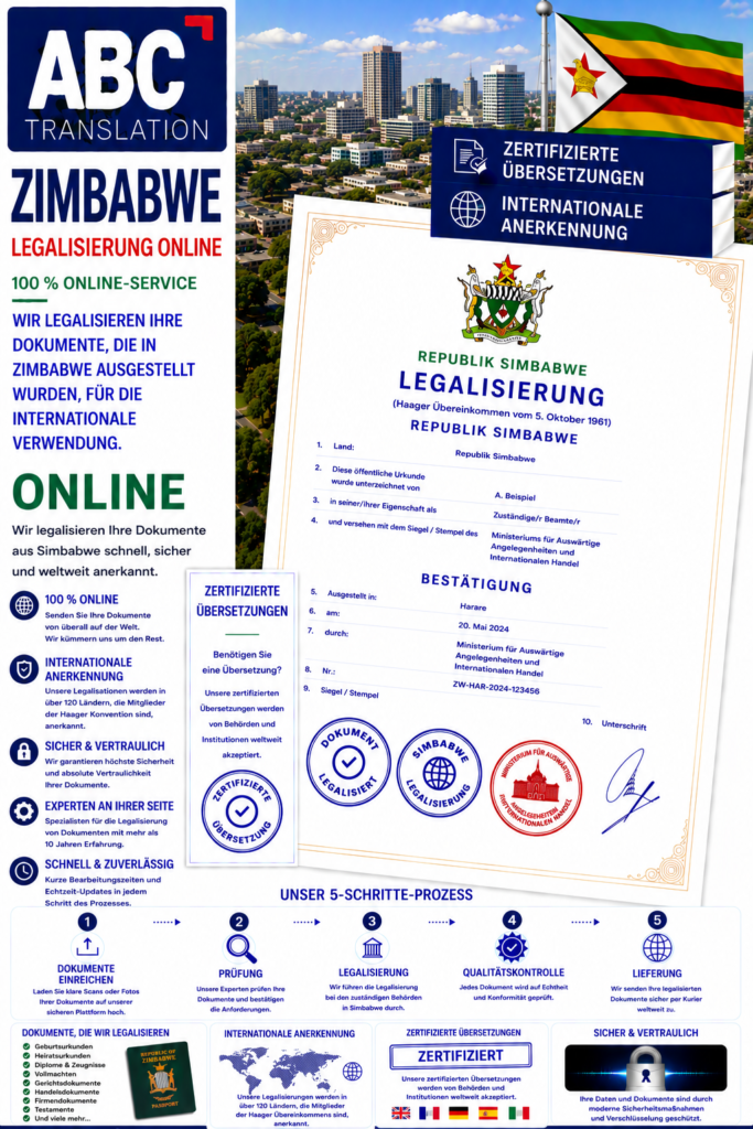 Simbabwe Legalisierung Online